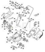 JERMEN POGONA ZA VRTNO KOSILNICO STIGA COLLECTOR 34E, COLLECTOR 36E, COLLECTOR 40E, COLLECTOR 44E - slika 2