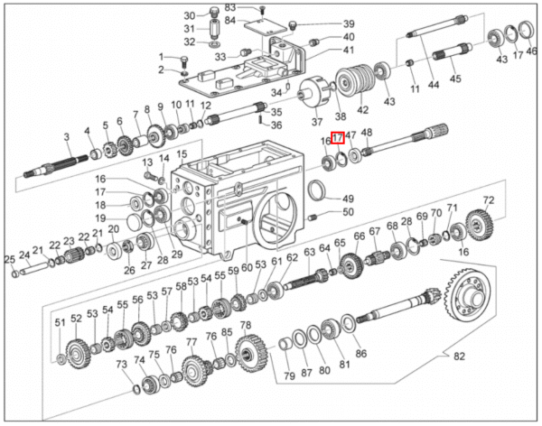 SEGER OBROČ J52 KARDANSKE OSI ZA TRAKTOR ANTONIO CARRARO COUNTRY 3700, COUNTRY 4300, COUNTRY 4400 - slika 2