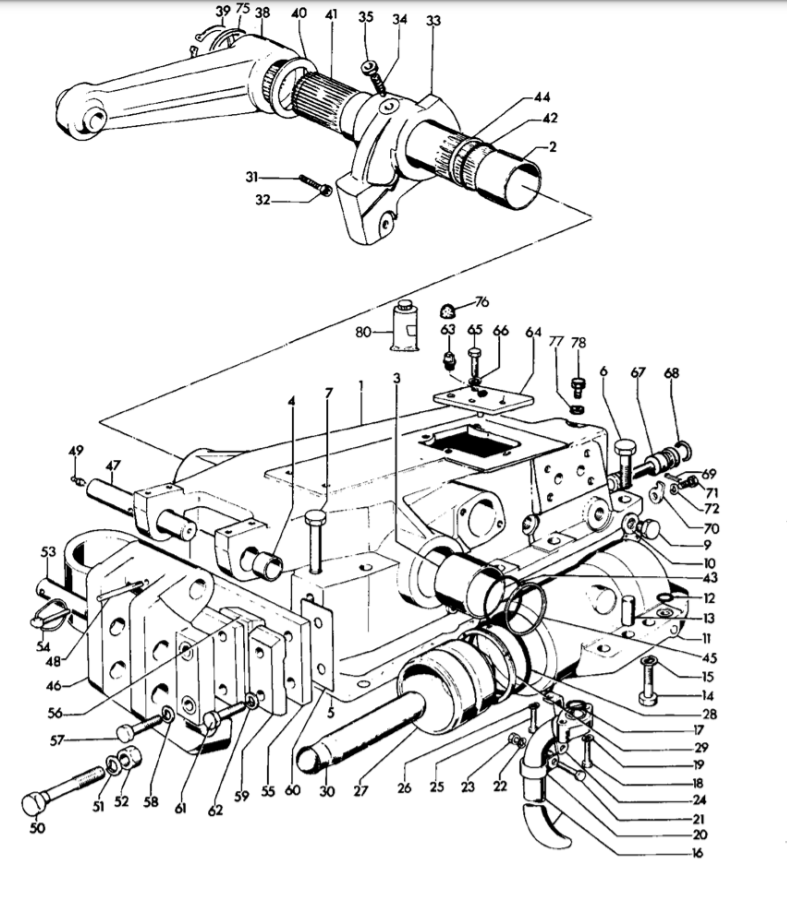 kosovnca landini 6030 001 063 dvizni sistem