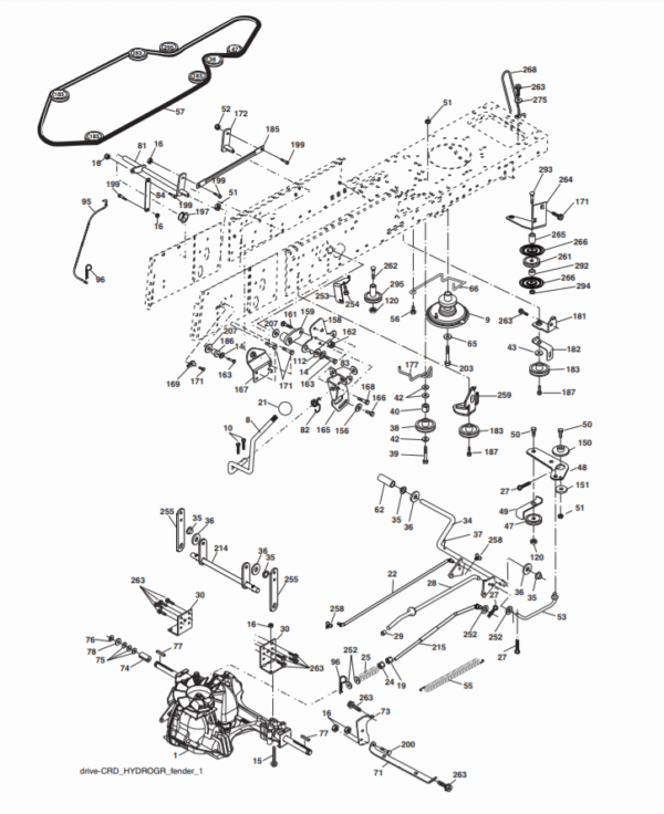 JERMEN POGONA ZA VRTNI TRAKTOR GARDOL 185107HRB, 155107HRB - slika 2