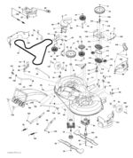 JERMEN NOŽEV / KOSIŠČA ZA TRAKTORSKO KOSILNICO HUSQVARNA YT150, LT126, TS242, TS243T - slika 2