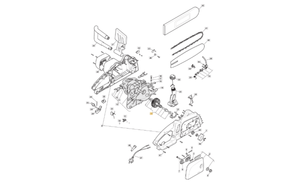 ZOBNIK Z VZMETJO ZA ELEKTRIČNO ŽAGO ALPINA ACS 1.8, ACS2.0, ACS2.0, C1.8, C2.0 - slika 5