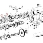 DISK PREDNJEGA KARDANA 155mm / 139mm FENDT FARMER 309LSA