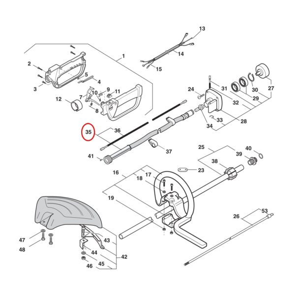 FLEKSIBILNI PRENOS ZA MOTORNO KOSO CASTOR POWER 55F - slika 2