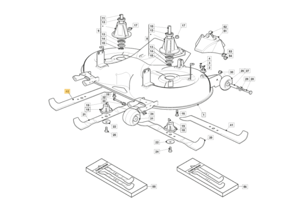 STANDARD DESNO REZILO 520mmm ZA VRTNI TRAKTOR STIGA ESTATE 7102W - slika 3