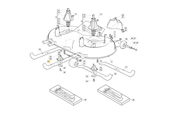 DESNO REZILO 520mm "MULCHING" ZA VRTNI TRAKTOR STIGA ESTATE 7102W - slika 3