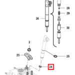 BAKRENA PODLOŽKA INJEKTORJA GOLDONI STAR 100