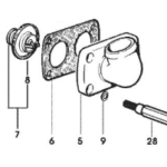 TESNILO TERMOSTATOV MOTORJA ZA TRAKTOR SAME SILVER 110