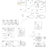 TESNILO CEVI FILTRA ZRAKA BRIGGS AND STRATTON POWERBUILT, 500cc, SERIES 4185