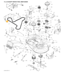 JERMEN KOSIŠČA / NOŽEV ZA VRTNI TRAKTOR HUSQVARNA TC138 (96051012402) Z REDUKTORJEM