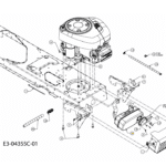 IZPUŠNI LONEC ZA VRTNI TRAKTOR M-TECH M155-92A
