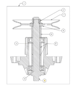 OSOVINA NOSILCA REZILA ZA VRTNI TRAKTOR MTD - slika 2