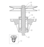 NOSILEC REZILA ZA VRTNI TRAKTOR MTD MINIRIDER 76SD, SKUPNA VIŠINA 174mm - slika 2