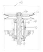 "V" JERMENICA KOSIŠČA 155mm ZA VRTNI TRAKTOR MTD OPTIMA LN200H - slika 2