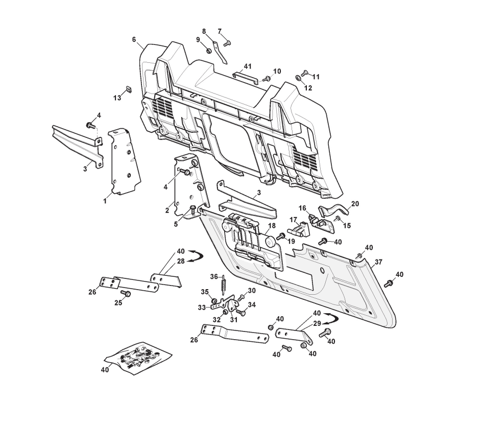 HURRICANE HTG84RB KOSOVNICA ZADNJA PLOSCA