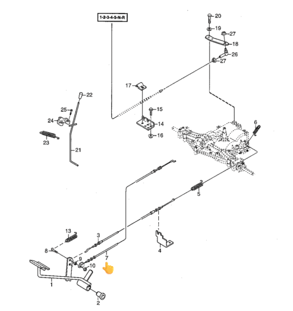BOVDEN / PLETENICA ZAVORE VRTNI TRAKTOR STIGA SENATOR, PARK COMPACT, PARK SENATOR, PARK COMPACT 13 - slika 2