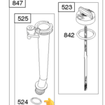 SPODNJI ORING MERILCA OLJA ZA MOTOR BRIGGS AND STRATTON QUANTUM, 675