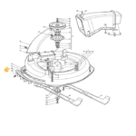 DEFLEKTOR KOSIŠČA ZA VRTNI TRAKTOR CASTELGARDEN TC12.5/72H, XF130HD, SKIPPER 72K, F72